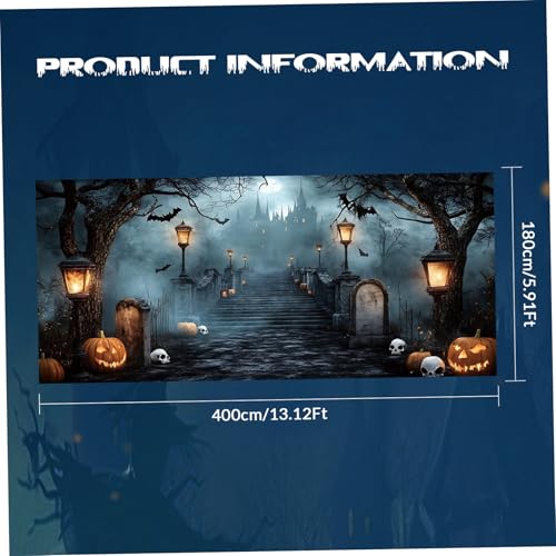 Bannière de porte de garage d'Halloween avec œillets solides - 4