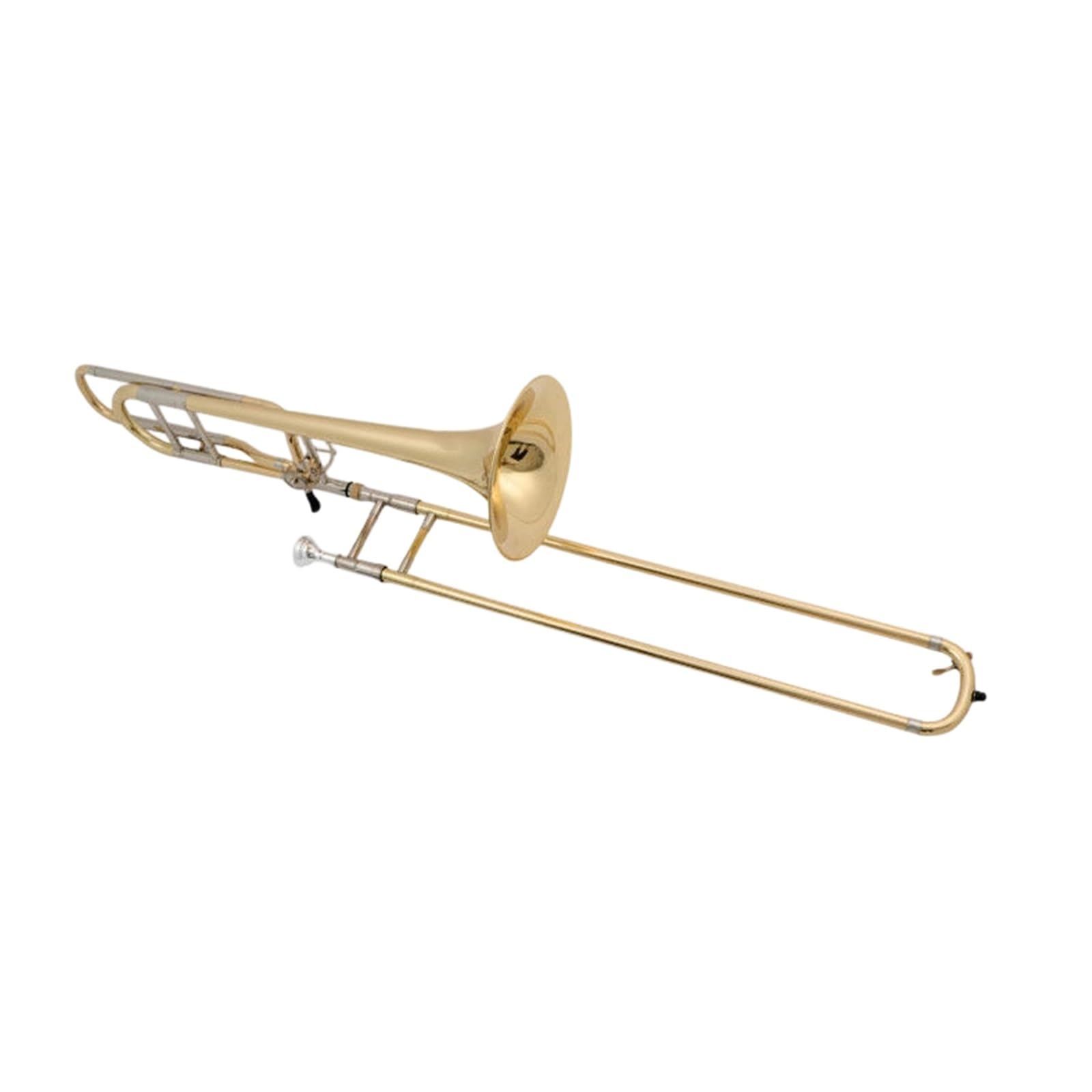 Trombone Basso Trombone Tenore Laccato Oro Sib Fa Strumento Slide Per Principianti Ensemble Professionali E Bande Di Ottoni
