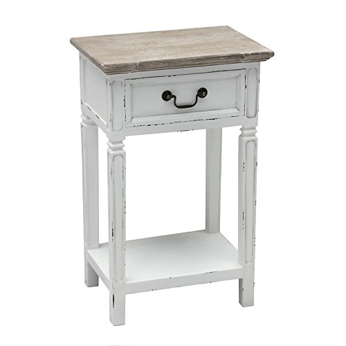 Grafelstein Noche Mesa Beach House Blanco Shabby Chic Mesa Auxiliar Hamptons Armario