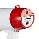 Relaxdays Megafon Stadion, Bullhorn mit klappbarem Griff und Schlaufe, lustiger Ole Sound, Megaphon, 10 Watt, rot/weiß