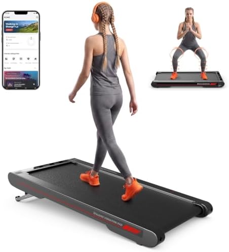 Walking Treadmill Pad with Vibration, 3.8 MPH Under Desk Treadmil...