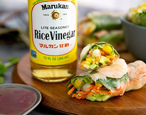 Marukan Lite Seasoned Rice Vinegar Dressing, 12 Ounce Glass Bottle (Pack Of 1) #TOP5