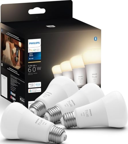 Philips Hue Smart 60W A19 LED Bulb - Soft Warm...