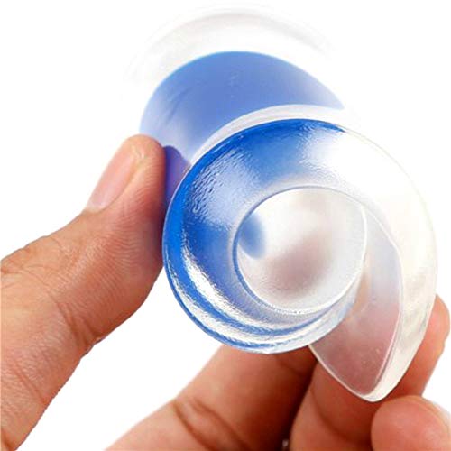 Almofadas para calcanhar de gel Decdeal de silicone, palmilhas antiderrapantes macias para alívio da
