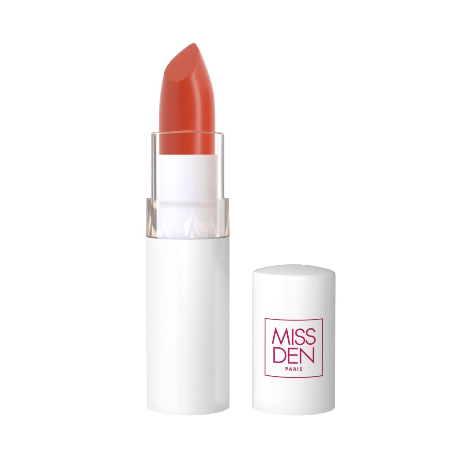 Pour un sourire éclatant dès le matin, le rouge à lèvres effet nacré Teinte Pop Corail Miss Den sublime vos lèvres - Lot de 3