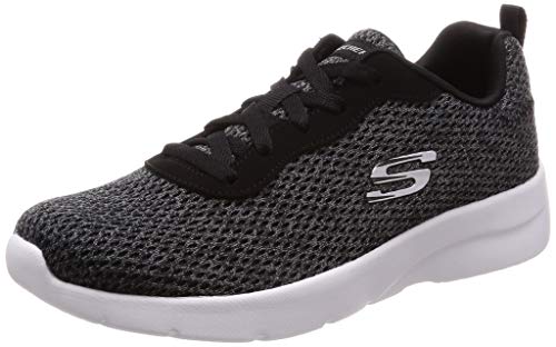 Skechers Dynamight 2.0 - Quick Concept, Tênis, Feminino, Preto/Branco, 35