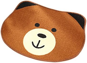 X Shop Lovely Animal Absorbent Antiskid Area Rug 45x55CM [Bear]