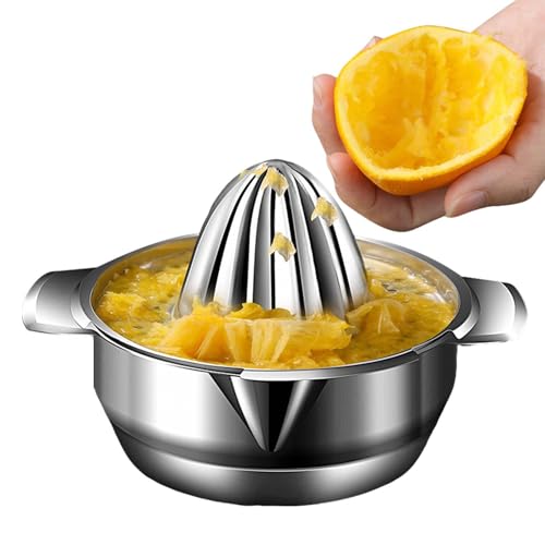 Acero inoxidable Jugador de naranja, Jugador de limón Acero inoxidable, Presionador de mano Lima Spreader 304 Acero inoxidable, Exprimidor de frutas manuales para granada de limón naranja, manual