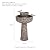 Glitzhome 2-Tier Stone Like Outdoor Water Fountain with Birds, Bird Bath Outdoor Waterfall Fountain Decor, Freestanding Water Fountains with Pump for Garden Yard Patio Porch, 24.41”H