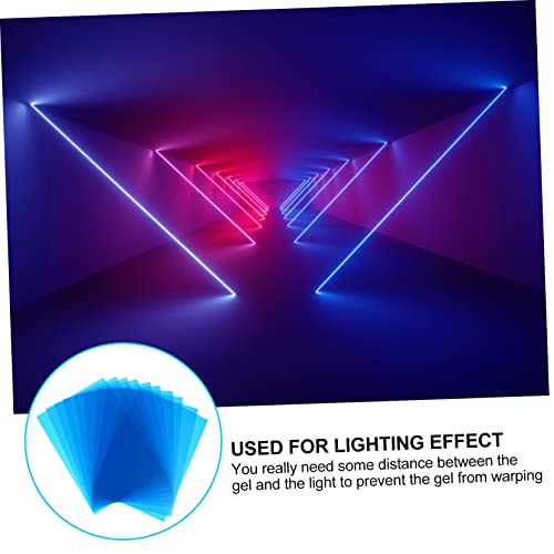 Hemobllo 10kawałki Sztuk Przezroczystych Filtrów Kolorowych Do Oświetlenia Led Korekcja Kolorów Do Studia Fotograficznego Albumów i Projektów Artystycznych