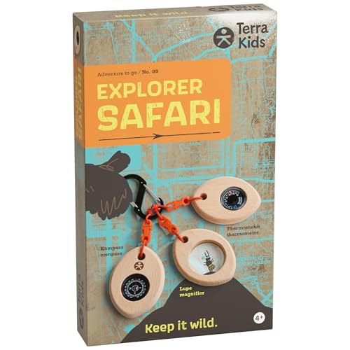Outdoor Tool Terra Kids pour enfants dès 4 ans avec boussole et loupe