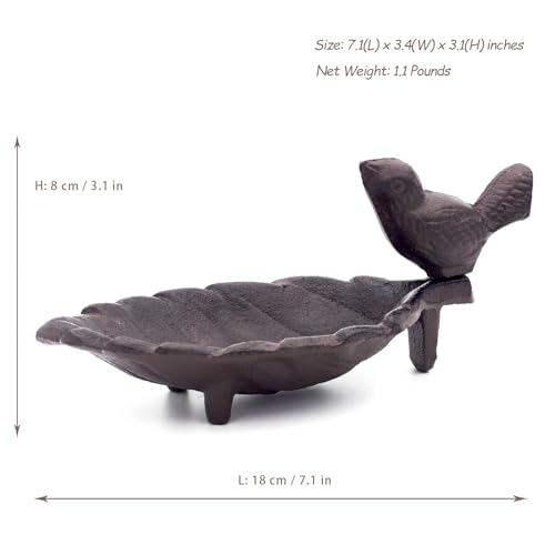 Incense-Holder-Incense-Stick-Holder-with-Ash-Catcher-Bird-Leaf-Cast-Iron-Incense-Burner-Key-Tray-Also-Suitable-for-Outdoor-Small-Wild-Bird-Feeders-Rustic-Farmhouse-Home-Decor Incense Holder Incense Stick Holder with Ash Catcher Bird Leaf Cast Iron Incense Burner Key Tray Also Suitable for Outdoor Small Wild Bird Feeders Rustic Farmhouse Home Decor