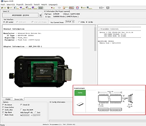 Xgecu T48 Programmeur avec 22 adaptateurs pour Eprom Flash NAND