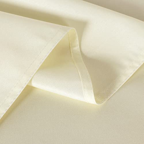 Sancua 2 Pack Beige Tablecloth 60 X 102 Inch, Rectangle 6 Feet Table Cloth - Stain And Wrinkle Resistant Washable Polyester Table Cover For Dining Table, Buffet Parties And Camping #TOP3