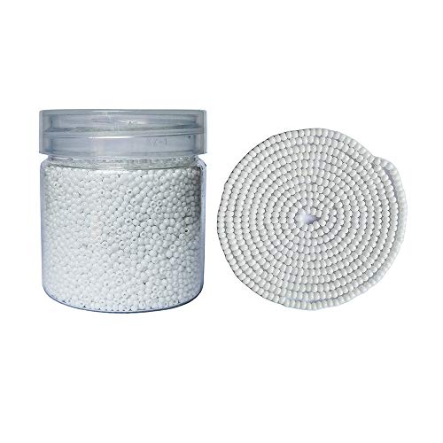 BALABEAD 2mm Size Almost Uniform Seed Beads 10000pcs /110 Grams in Box Opaque White Seed Beads 12/0 Glass Seed Beads Small 2mm Seed Beads, Hole 0.6mm (White)