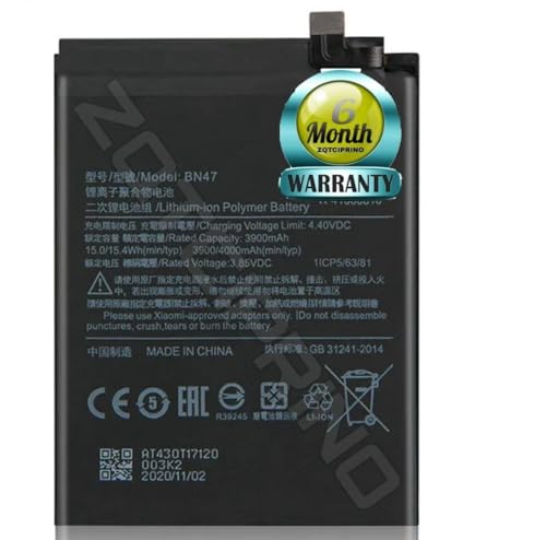 Image of Original BN47 Battery for Redmi 6 Pro I A2 Lite M1805D1SI Battery with 6 Month Warranty**** (CC120)