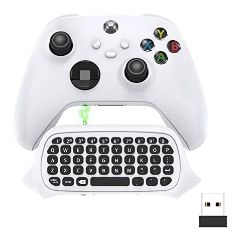 FASTSNAIL Drahtlose Tastatur Kompatibel mit Xbox Series X/S/One/One S Controller, 2,4G USB Gamepad Tastatur Cover