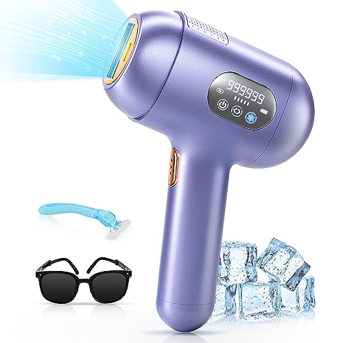 Ualans Sistema de Depilación Inalámbrico con Luz Pulsada y Función de Enfriamiento, Refrigeración por Punto de Congelación de Zafiro para Cuerpo, Cara, Piernas, Axilas - Regalos para Mujeres