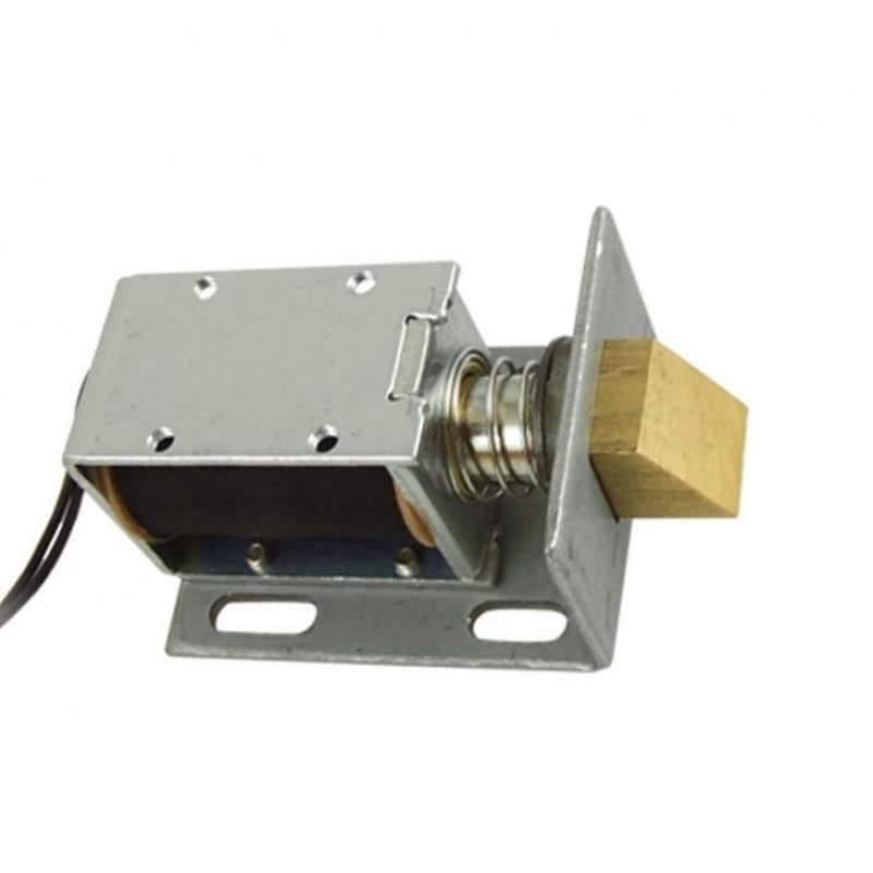 REES52 1240L-12E07 DC 12V 20.6W 5mm Strock 1kg Holding Open Frame Type Door Lock Solenoid Electromagnet 1