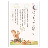 Amazon | 年賀状じまい 葉書 10枚 私製はがき 2 (GE-11 シマエナガ