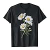 Women's t-Shirts Sunflower Shirts Vintage Flower Graphic Tees Shirts Inspirational Tees Casual Shirt Tops Womans Tops (Black, S) #4