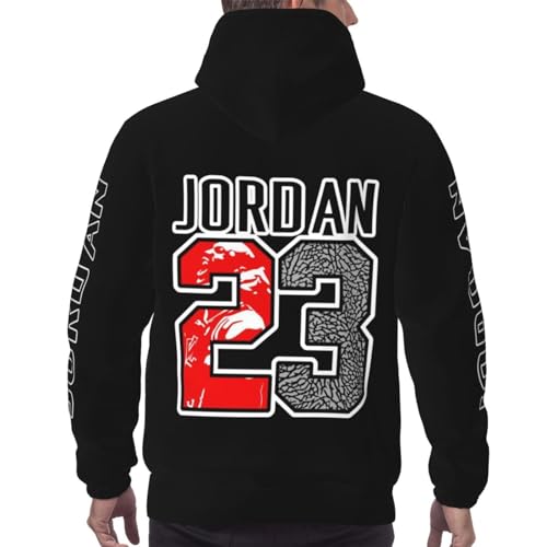 Basketball Star Goat #23 Fans Jordan Man Hoodies Fashion Double Sided Print With Hat And Pocket Fleece 6