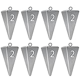 Fishing Weights Sinkers Pyramid Sinkers Surf Fishing Sinkers for Saltwater Fishing Gear Tackle 1oz 2oz 3oz 4oz 5oz 6oz 8oz 10oz 12oz 14oz 16oz
