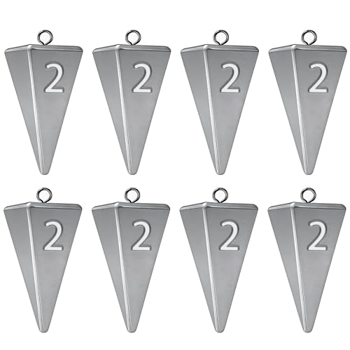 Fishing Weights Sinkers Pyramid Sinkers Surf Fishing Sinkers for Saltwater Fishing Gear Tackle 1oz 2oz 3oz 4oz 5oz 6oz 8oz 10oz 12oz 14oz 16oz