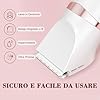MAXGROOM Rasoio Elettrico Donna, 3-in-1 Impermeabile Depilatore Corpo Donna, Rasoio Parti Intime Kit per Viso, Corpo e Inguine con Lama Ceramica, Ricarica Rapida Type-C, Led Display