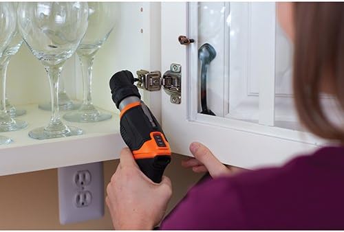 BLACK+DECKER 4V MAX Cordless Screwdriver, Right Angle Attachment (BDCSRAA)