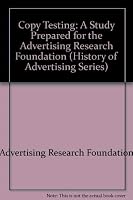 Copy Testing: A Study 0824067479 Book Cover