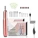 WakeDream Torno para Uñas, 12 en 1 Lima de Uñas Profesionales, Lima Electrica Uñas de Vlocidad Ajustable para Manicura Pedicura, Lima de uñas eléctrica para manicura y pedicura (Oro rosa)