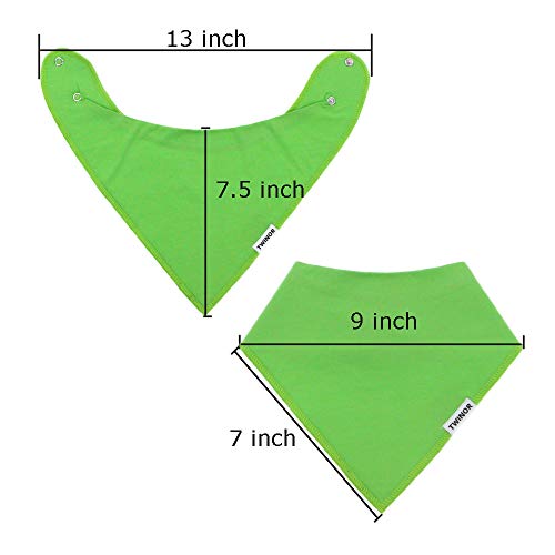 Twinor 10 Pack Baby Bibs Plain Baby Bandana Drool Bibs For Drooling And Teething, Super Absorbent&Soft Bibs For Baby Boys And Girls #TOP5