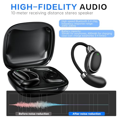 Irosiy AI True Wireless Bluetooth Earbuds, Noise Cancelling, Sound Optimization, Redesigned Comfort Fit - Real-Time Language Translator, 150+ Languages, Perfect for Travel, Business, and Learning — view 4