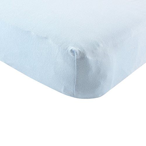 Image of Touched by Nature Unisex Baby and Toddler Organic Cotton Crib Sheet, Light Blue, One Size