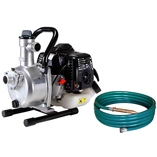 工進(KOSHIN) ハイデルスポンプ 8m 散水ホース付 SEV-25LR 2サイクルエンジン 口径 25mm 散水 洗浄 送水 タンク 用水 - 工進(KOSHIN) - 商品画像