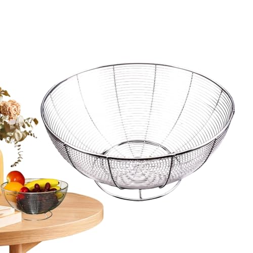 Fruteros de ensayo, cestas de almacenamiento de verduras, organizador de mesa | Fruteros inoxidables, elegantes cestas de verduras para pan, aperitivos