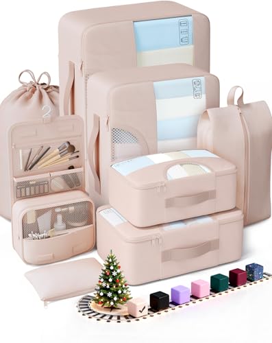 Veken 8 Set Packing Cubes for Travel, Birthday Gifts for Women Mo...