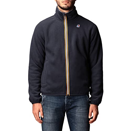 K-Way MOD. K21181W Sweat Pascal Polar Homme Bleu XL, Bleu profondeur - noir P