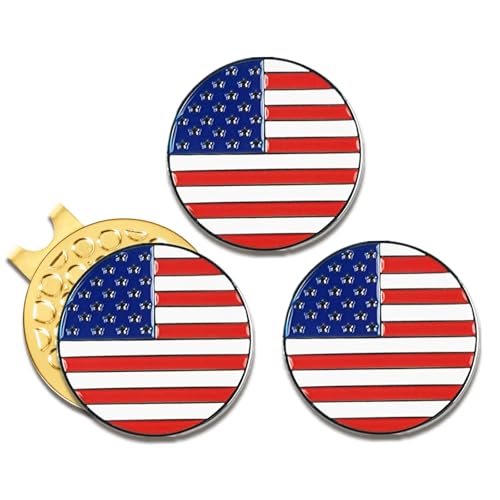 Holders Removable Easily Attach To Cap Or Belt, Golf Divot Tool Accessories For Men Women Golfer (usa Flag)