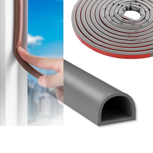 高密度シリコーンゴム素材 隙間テープ すきまテープ 隙間パッキン 室内 ドア 窓 密封する 自己粘着 防水 高温に強い 衝突回避 防塵 密封する 防音 摩耗しにくい (9mm*6mm*6M, グレー)