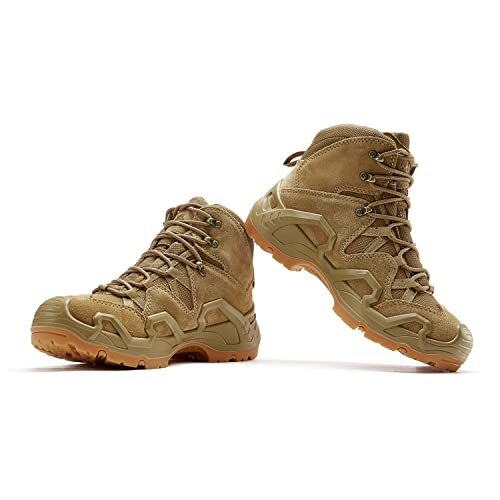 Waterdichte wandelschoenen voor heren in de open lucht, anti-vermoeidheid, comfortabel, bergbeklimmen, militaire laarzen, tactische schoenen, zachte kant, uniseks - Image 7