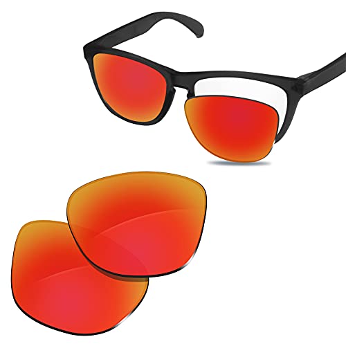 Image of 100% Precise-Fit Replacement Sunglass Lenses Compatible with Oakley Frogskins OO9013 55mm