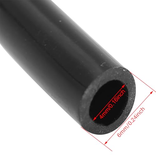 WPKD BLUEIY Garden Irrigation Hose,10M Irrigation Pipe,I.D 4mm/O.D 7mm,Black PVC Micro Drip Line,for Gardens,Orchards Rows - Image 4