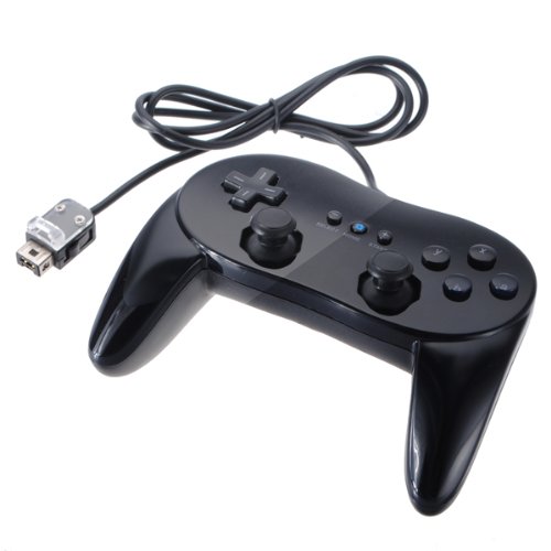 Classic Pro Controller for Nintendo Wii Game Remote Black Everything Else
