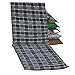 Produktbild beo Gartenstuhlauflagen Saumauflage für Rolliegen Karo, circa 190 x 58 x 6 cm, grau/schwarz/mehrfarbig