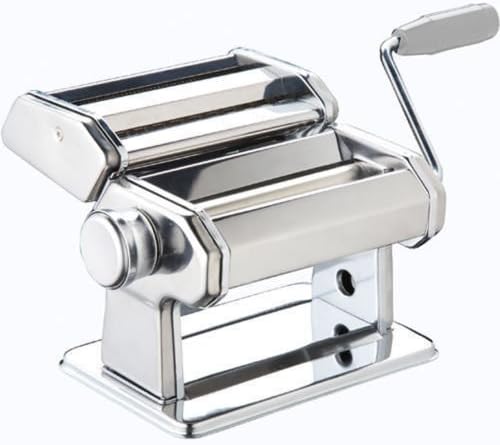 Pasta Maker - Kitchen Tool Spaghetti Roller Lasagne Tagliatelle Cutter Machine - Table-top clamp Included, for Holding The Pasta Maker in Place