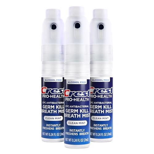 Crest Pro-Health | Portable Alcohol-Free CPC Mist with Clean Mint Flavor | Instant Fresh Breath - 3 Count (0.24oz/7ml) Breath Spray - image 2