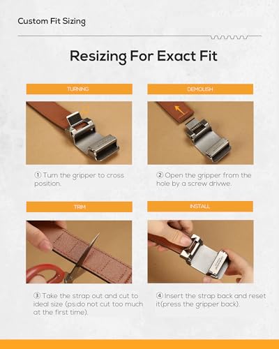 CHAOREN Ratchet Western Belt - 1 3/8" Cowboy Belts for Men Casual Jeans - Micro Adjustable Belt Fit Everywhere3