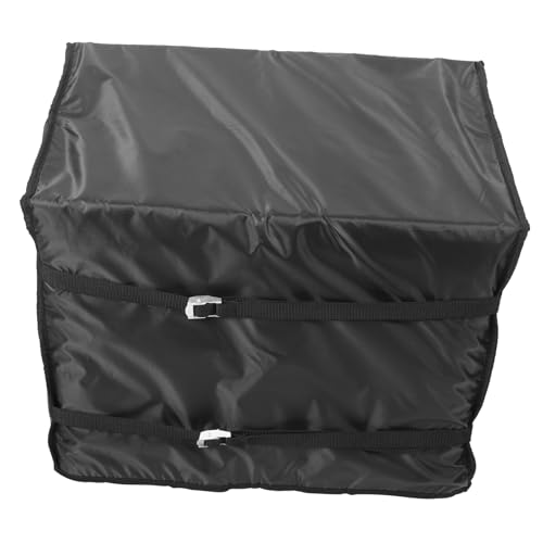 OUNONA アルミホイルエアコンカバー ファン 送風機 ポンプ 外観 中央 外用 カバー 室外機用 カバー 保護カバー ユニットカバー 用カバー オックスフォード布 Black